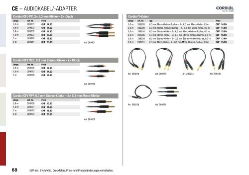 Booklet Kabel & Adapter