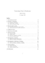 Curriculum Vitæ et Studiorum