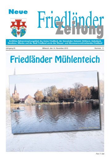 Friedländer Mühlenteich - Stadt Friedland