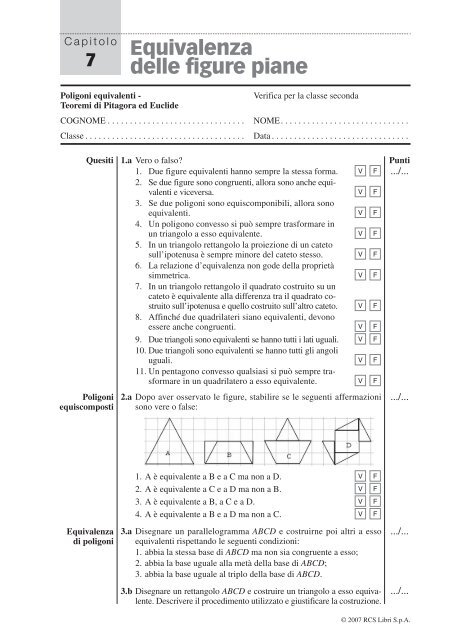 Equivalenza Delle Figure Piane