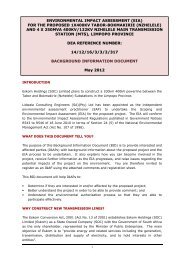 environmental impact assessment - Lidwala Consulting Engineers