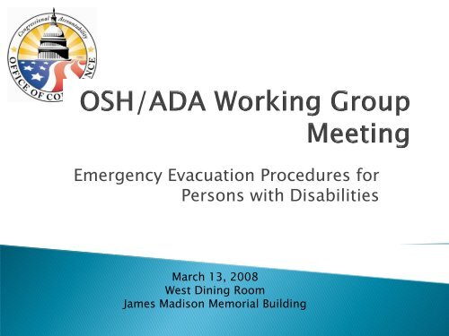 Emergency Evacuation Procedures for Persons with Disabilities