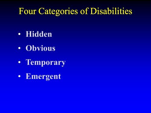 Emergency Evacuation Procedures for Persons with Disabilities