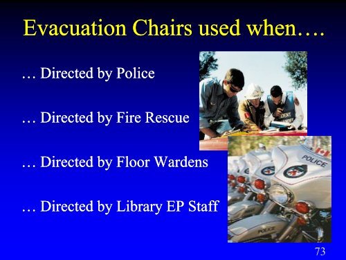 Emergency Evacuation Procedures for Persons with Disabilities