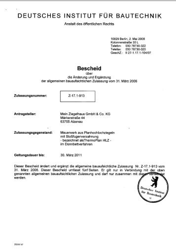 Zulassung Z-17.1-913 im .pdf-Format - Ziegelwerk Arnach GmbH ...