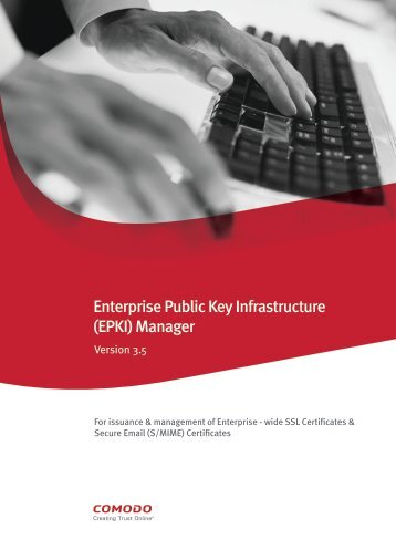 Enterprise Public Key Infrastructure (EPKI) Manager