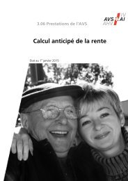 Calcul anticipé de la rente