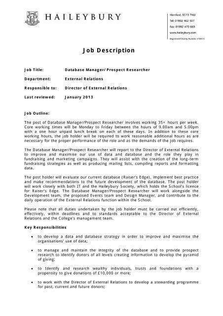 key holder role description