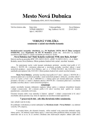 Mesto Nová Dubnica