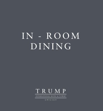 In - Room Dining - Trump Hotel Collection