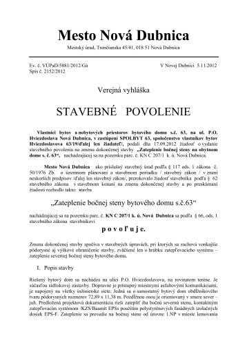 Mesto Nová Dubnica