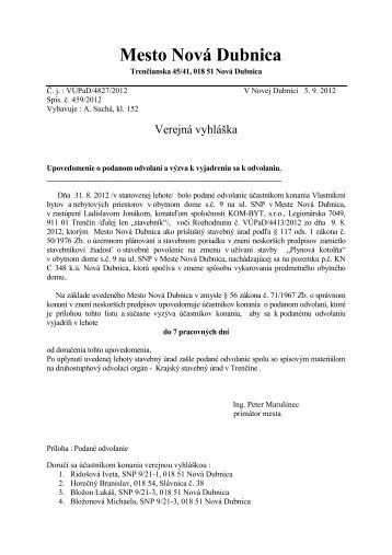 Mesto Nová Dubnica