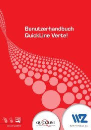 Benutzerhandbuch QuickLine Verte! - Wasserwerke Zug AG