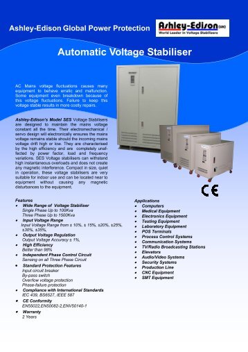 Automatic Voltage Stabiliser