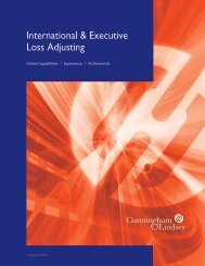 International & Executive Loss Adjusting - Cunningham Lindsey