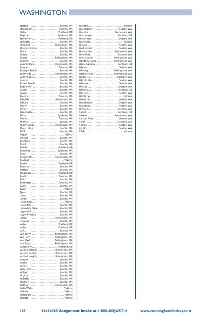 Cunningham Lindsey Office Directory