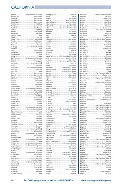 Cunningham Lindsey Office Directory