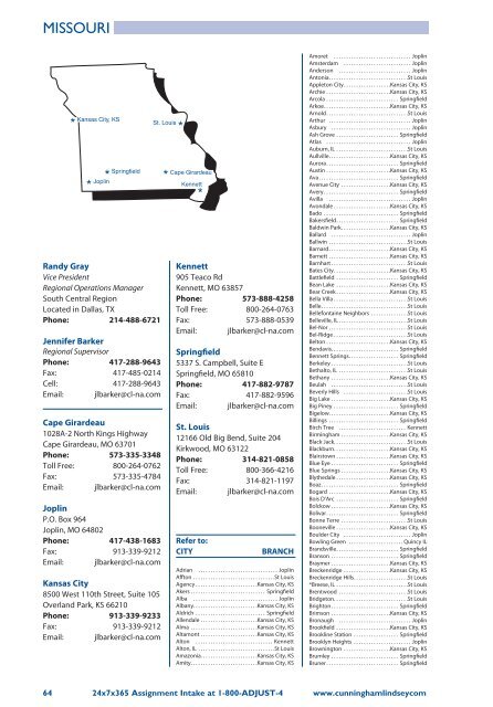 Cunningham Lindsey Office Directory