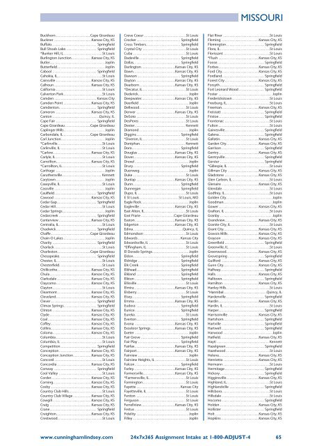 Cunningham Lindsey Office Directory