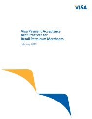 Visa Payment Acceptance Best Practices for Retail Petroleum Merchants