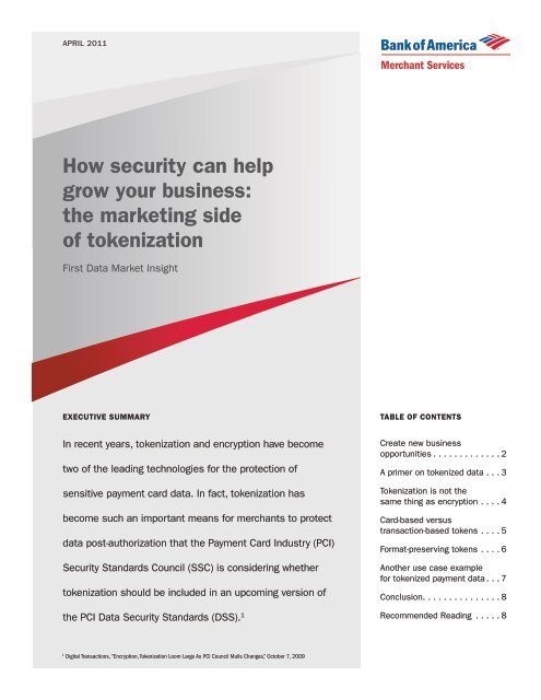 How security can help grow your business the marketing side of tokenization