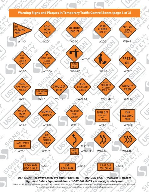 Sign Reference Guide