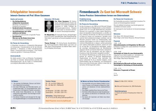 Management-Weiterbildung 2010 - ZfU
