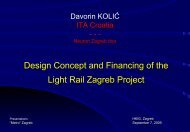 Design Concept and Financing of the Light Rail Zagreb Project