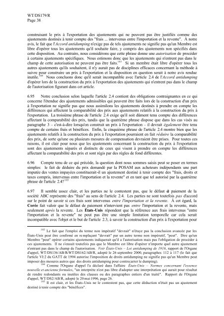 ORGANISATION MONDIALE DU COMMERCE