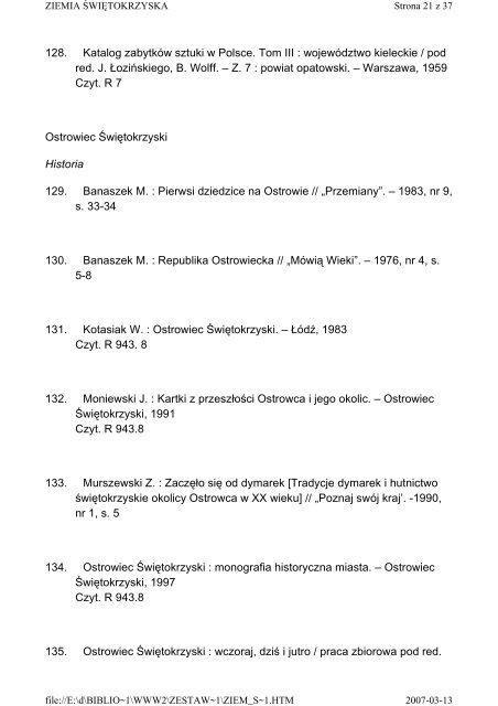 Ziemia świętokrzyska - Pedagogiczna Biblioteka Wojewódzka w ...