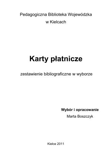 Karty płatnicze