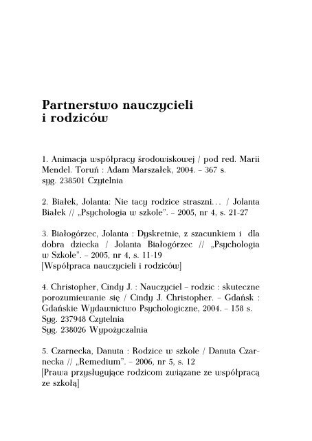 Rola i miejsce rodziców w szkole