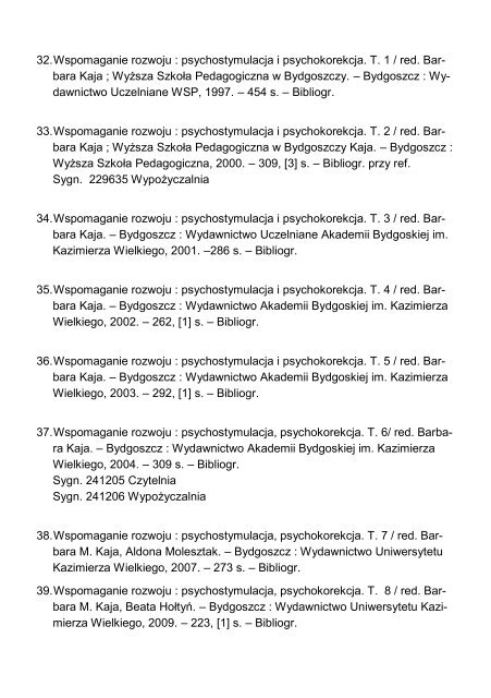 Zielińska dzieci pedagogiczne wspomaganiu