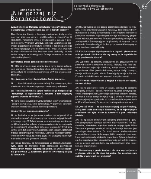 4/2010 - plik pdf (3 069 780 bajtÃ³w) - WojewÃ³dzka Biblioteka ...