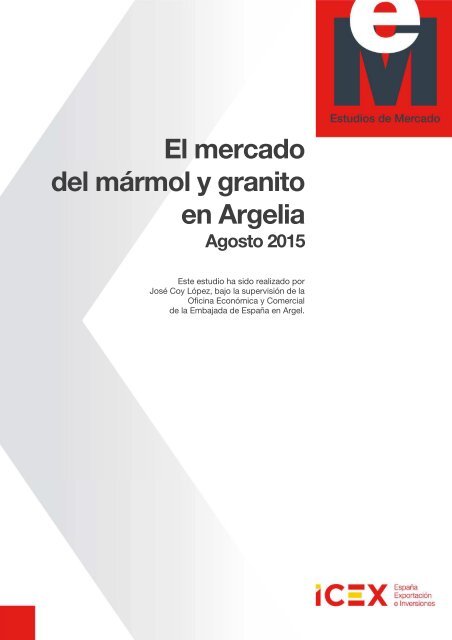 El mercado del mármol y granito en Argelia