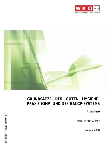 grundsätze der guten hygiene- praxis (ghp) - Wirtschaftskammer Wien