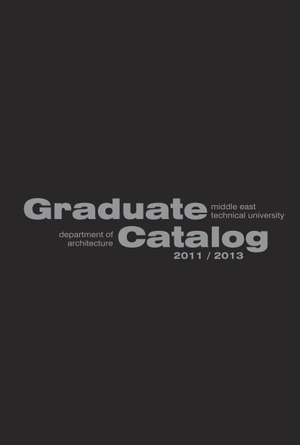 Graduate Catalog