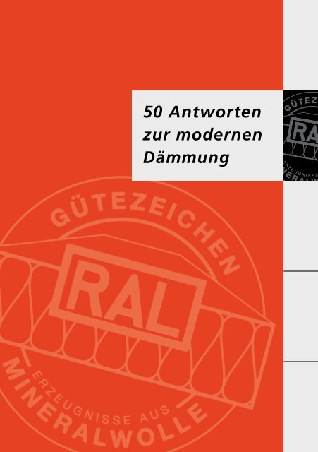 50 Antworten zur modernen Dämmung