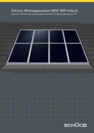 Schüco Montagesystem MSE 500 Indach