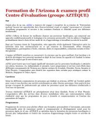 Formation de l'Arizona & examen profil Centre d'évaluation (groupe AZTÈQUE).pdf