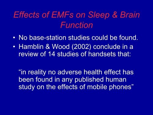 Health Effects of Mobile Phone Basestations: Human  Studies