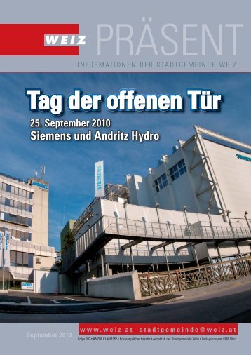 Weiz Präsent September 2010 - Stadtgemeinde  Weiz