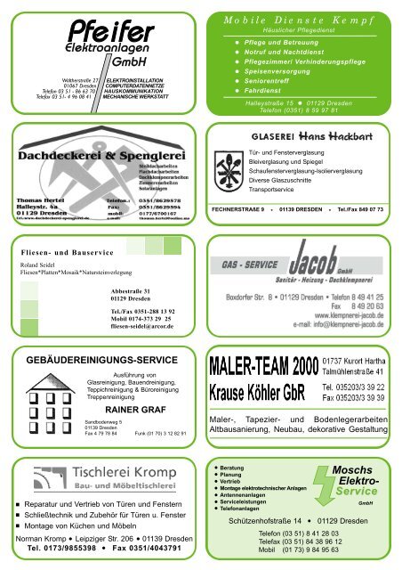 genossenschaft - Wohnungsgenossenschaft Trachau-Nord eG