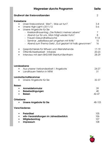 Jahresprogramm 2012/2013 - Westfälisch-Lippischer ...