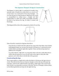 The Japanese Monpei Design & Construction Constructing the legs