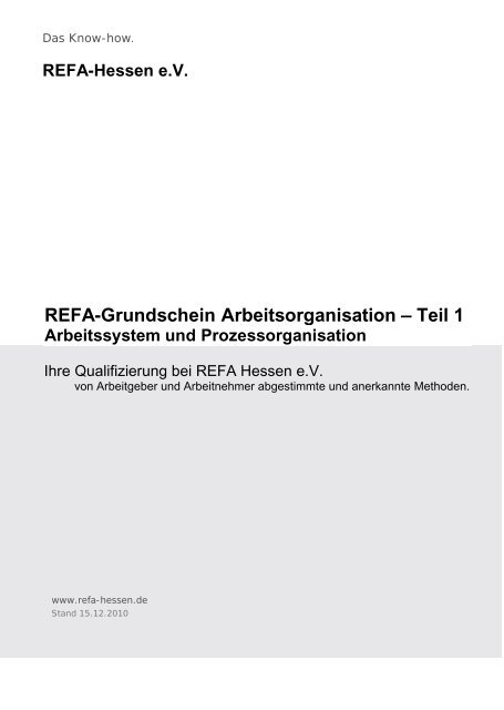 Praktische Hinweise - REFA Hessen eV