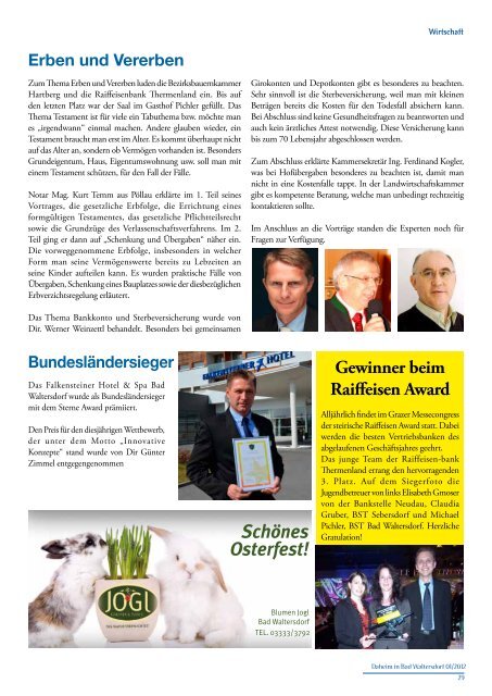 Ausgabe März 2012 - Gemeinde Bad Waltersdorf