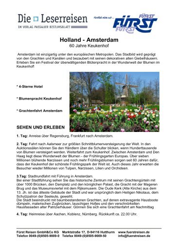 Holland - Amsterdam - Fürst Reisen