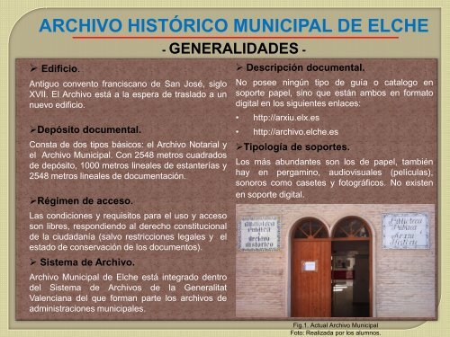 Archivo HistÃ³rico Municipal de Elche - Blogs UA