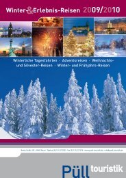 Winter- Erlebnis-Reisen 2009/2010 - Püll Touristik Novesia-Tours ...